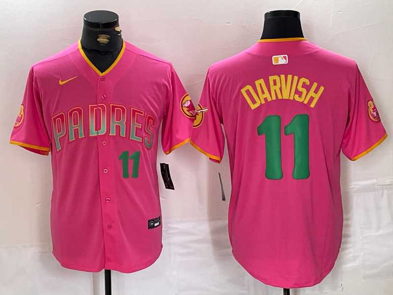 Men's San Diego Padres #11 Yu Darvish Pink Player Number Fashion Baseball Jersey,We sell and wholesale Men's San Diego Padres #11 Yu Darvish Pink Player Number Fashion Baseball Jersey on line form chian!